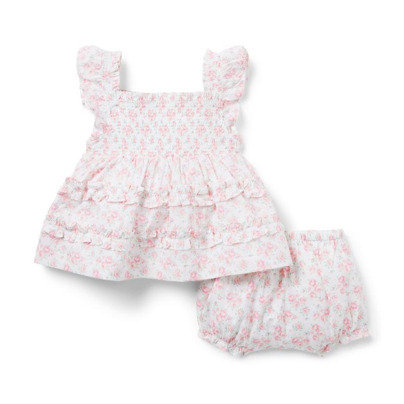 The Emily Floral Smocked Baby Set - Janie And Jack